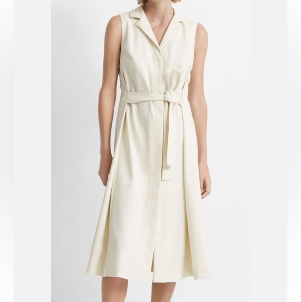 Club Monaco Half Belted Shirt Dress